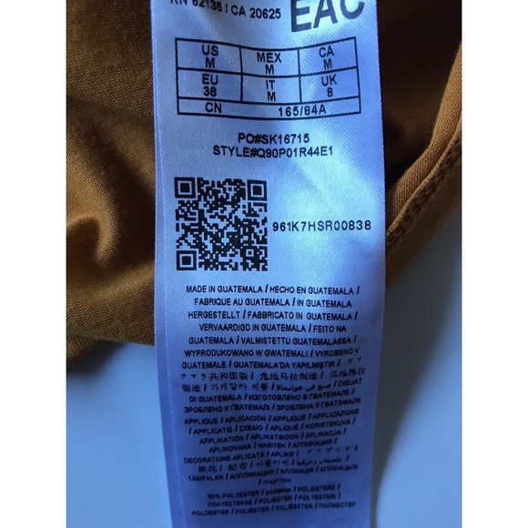 Guess Short Sleeve Gold Tee Medium - Picture 3 of 5